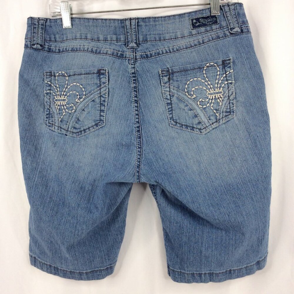 Royalty by YMI Jean Shorts Women's Size 12 Thick Stitch - Picture 2 of 7